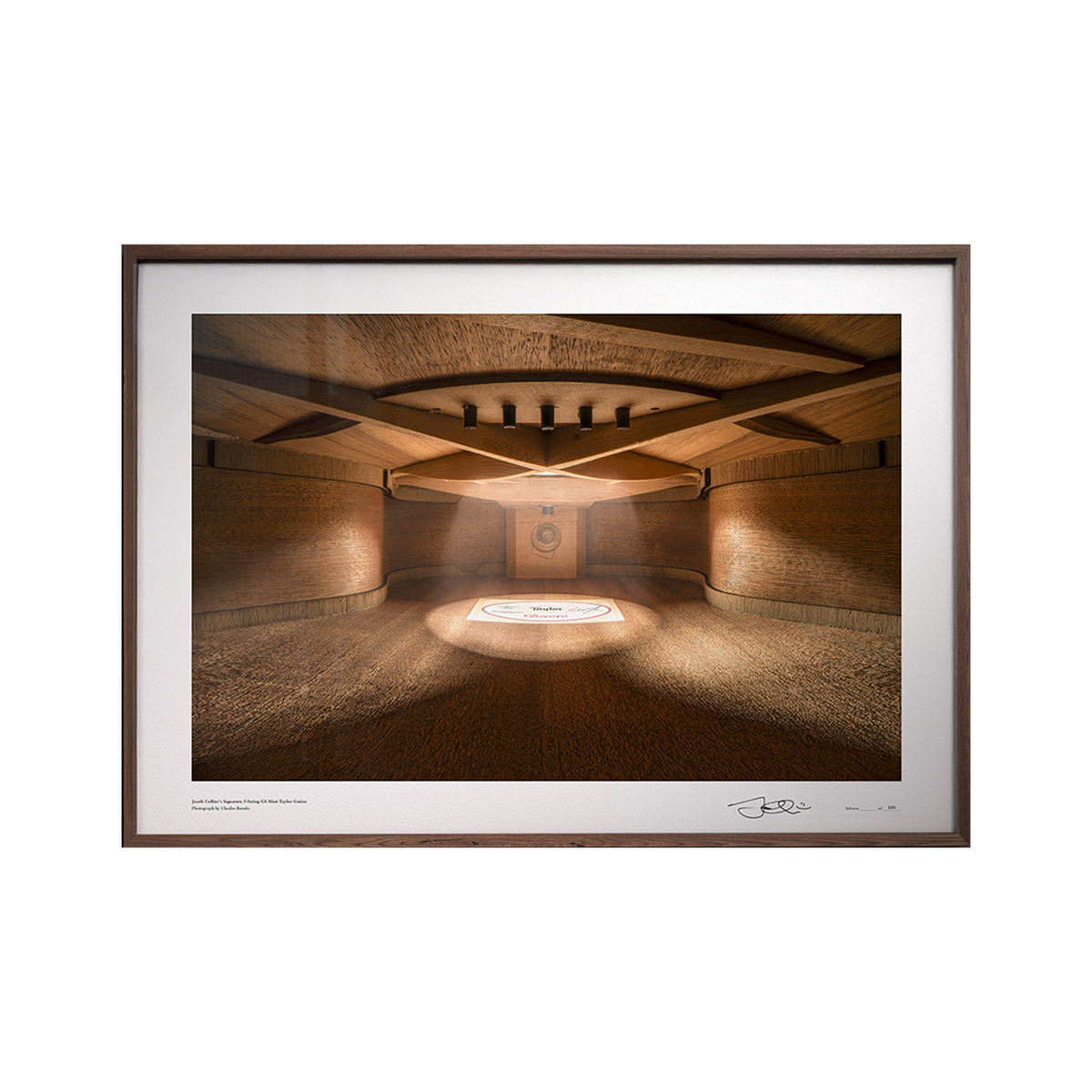The Inside of Jacob’s 5-String Guitar by Charles Brooks [Framed Signed Print]